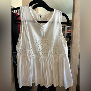 white dressy tank